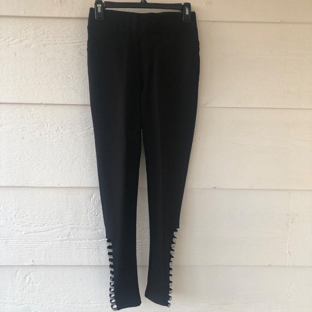 Slim Factor by Investments Size Small Legging with Rhinestone Embellishments